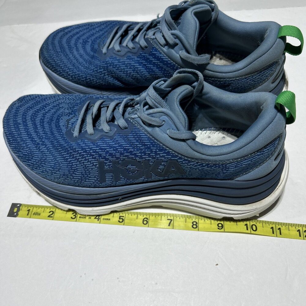 Hoka One Gaviota 5 Wide Shoes Mens Sz 9.5 2E Downpour Thunder Cloud Athletic - Picture 3 of 8